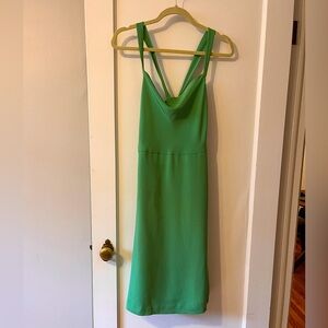 J. Crew NWT 100% silk green dress